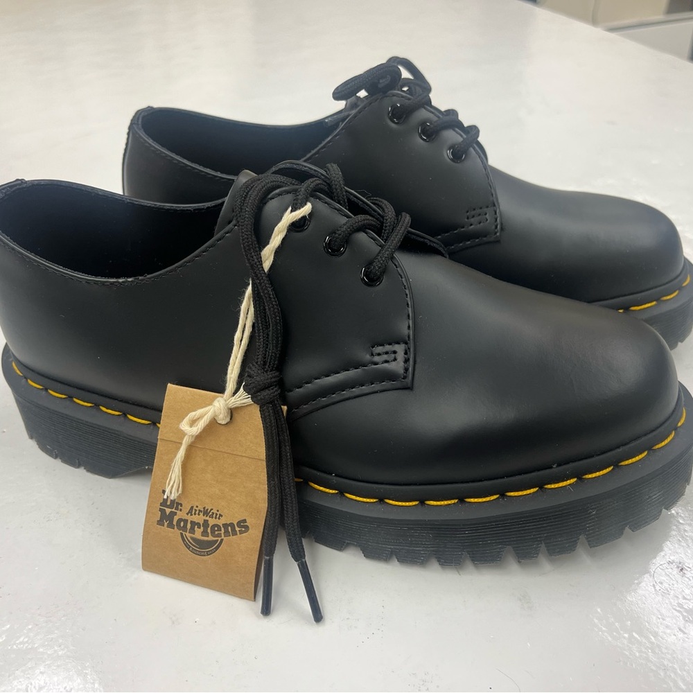 Dr. Martens 1461 Bex Smooth Black Leather Oxfords